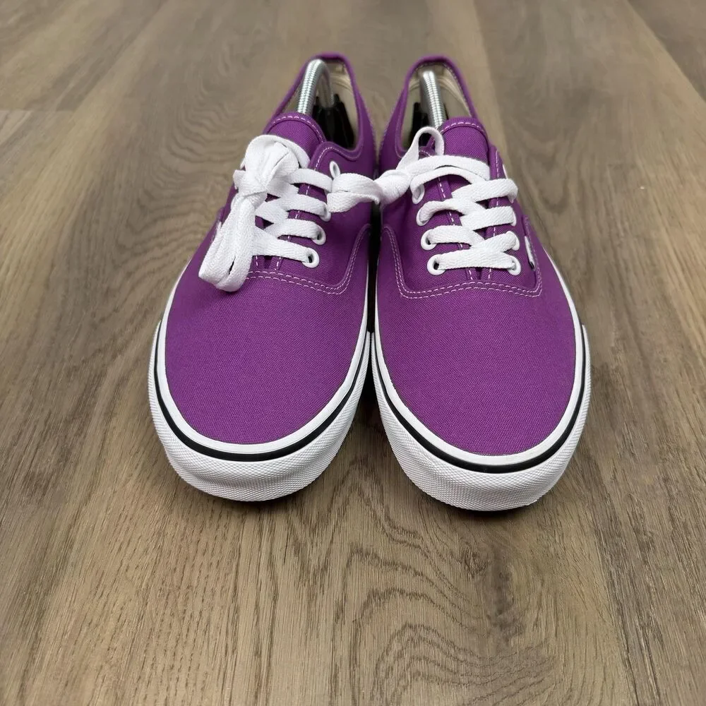 Vans Authentic Shoes Mens Size 11.5 Purple Canvas Low Top Casual Skate Sneakers